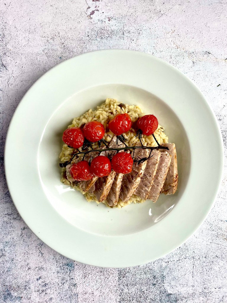Seared Tuna on Spicy Risotto Best Recipes UK