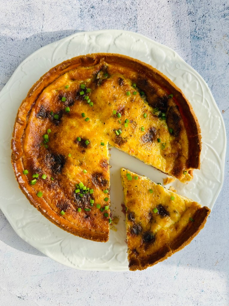 Caramelised Onion, Bacon & Blue Cheese Quiche Best Recipes UK